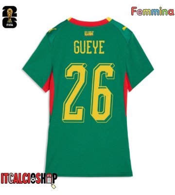 Senegal Pape Gueye #26 Seconda Maglia Femmina Mondiali 2026 Manica Corta